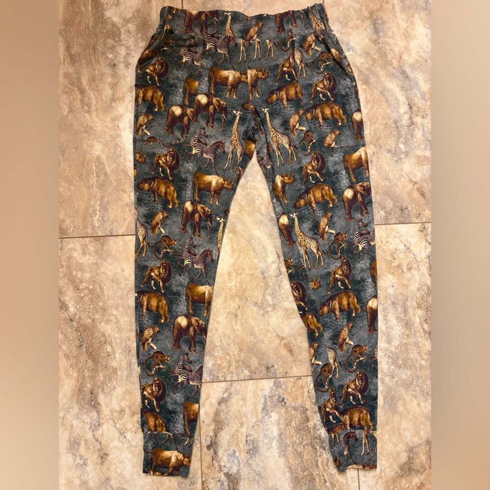 NWOT Ready Set Romper Women’s Safari Lounge Pants Bamboo Medium VERY RARE